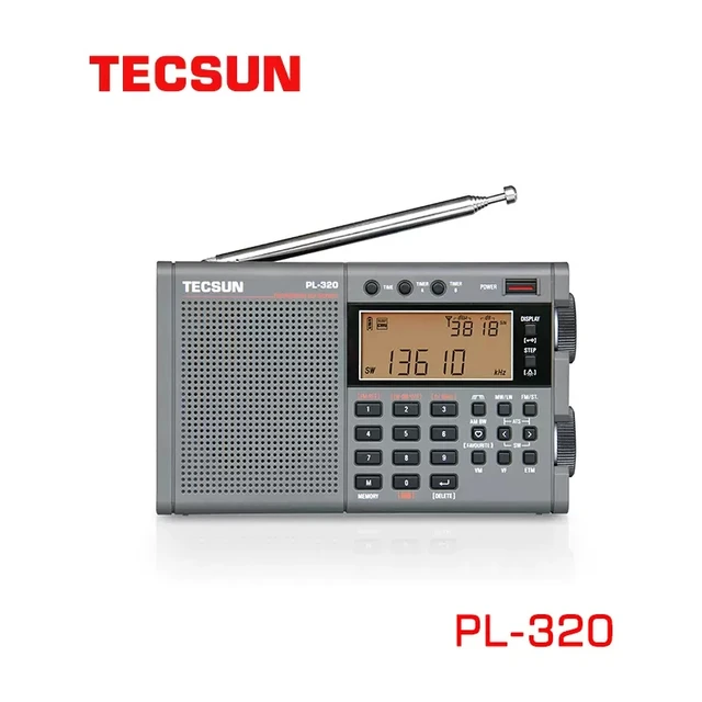 TECSUN-PL-320フルバンドラジオ、dspレシーバー、fm、am、sw、wm、ポータブル、ステレオ、新品 - AliExpress