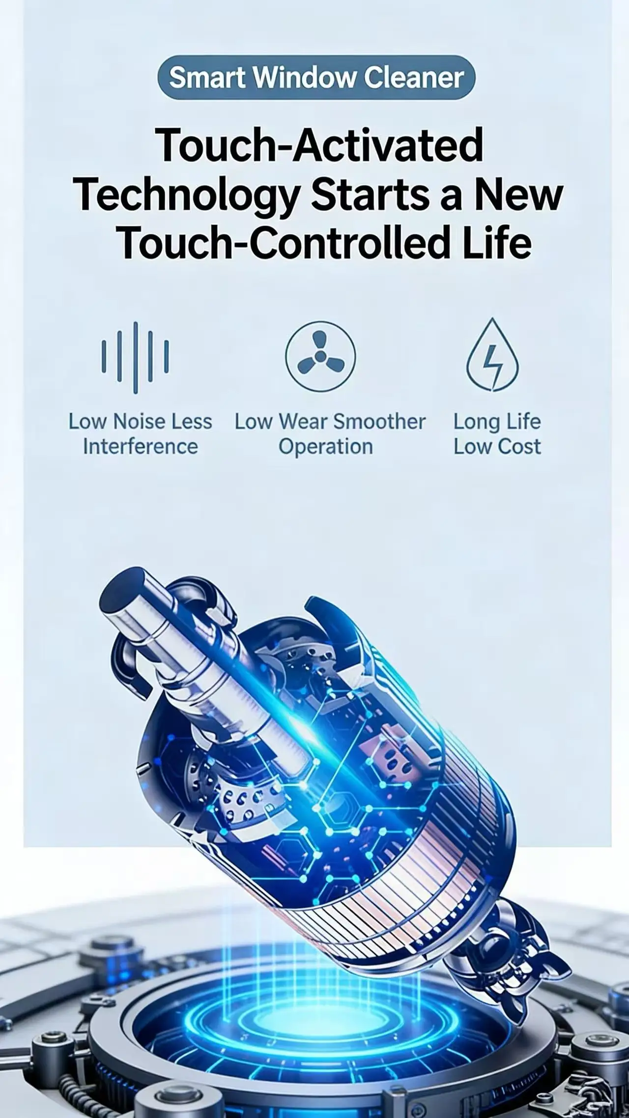 72W High-Power Intelligent Dual-Jet Multifunctional Window Cleaning Robot, An Electric Glass Cleaning Wonder