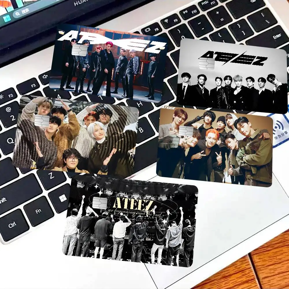 Kpop Group A-Ateez Game Anime Sticker Film Skin Cover Case for Small Large No Chip Debit Credit Card Front Side