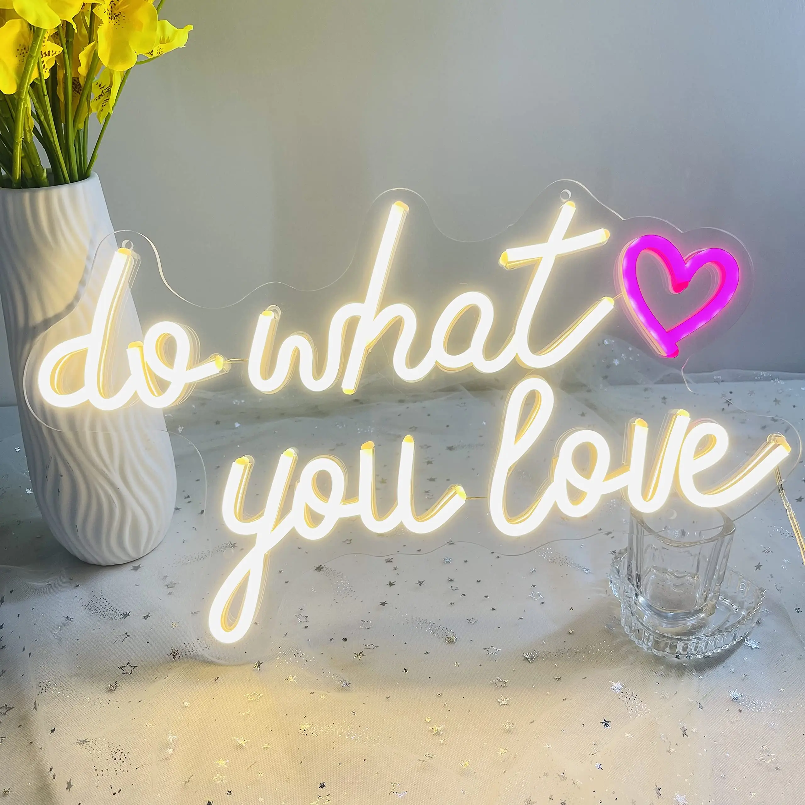

Custom Do What You Love Neon Sign LED Light Wedding Birthday Bachelorette Party Home Room Shop Bar Wall Decor