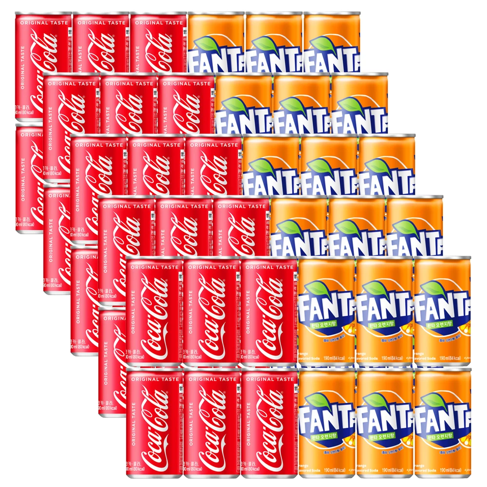 Coca Cola 190ml30 Mw + Flata Orange 190ml 30 Mw