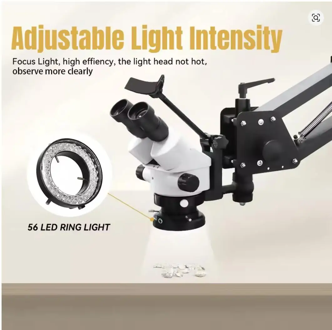 

Jewelry Optical Tools Super Clear Microscope without Magnifier Stand Diamond Setting