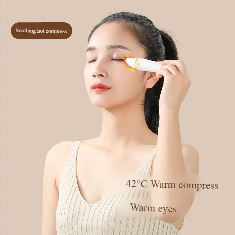 Constant Temperature Eye Massager, Heated Vibration for Puffiness Relief & Revitalizing Care, Portable Eye Care Tool