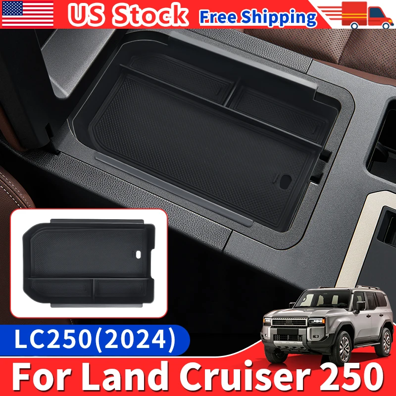 For 2024 Toyota Land Cruiser 250 Prado Lc250 Upgrade Interior Decoration Accessories Armrest box storage box compartment tray