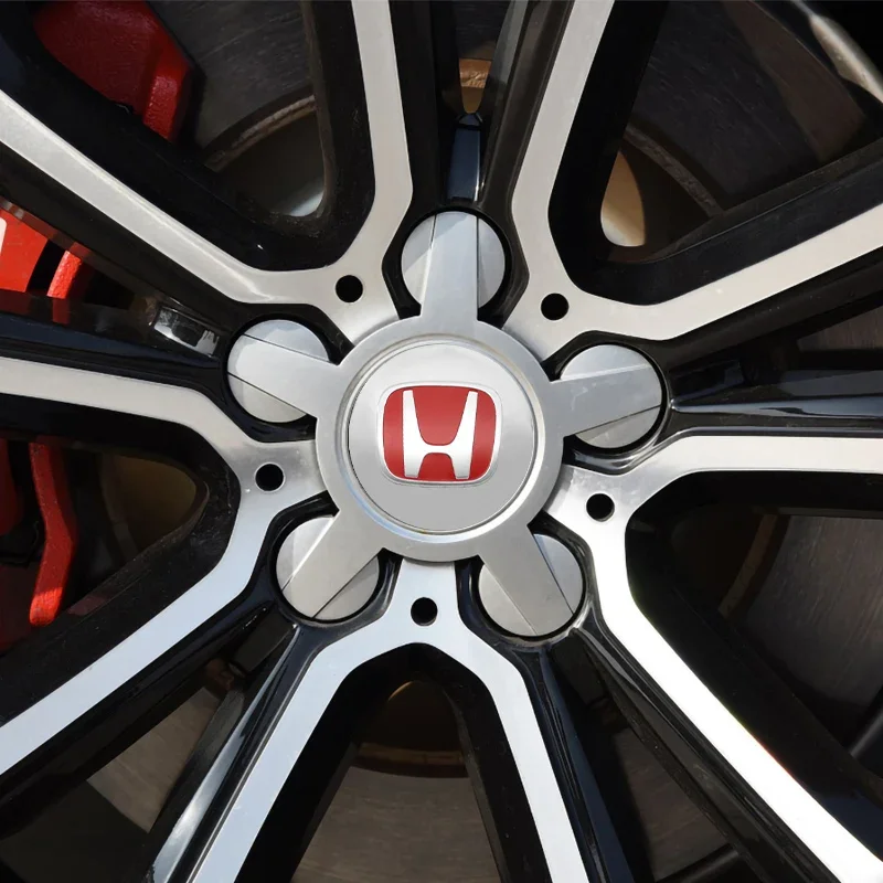 4 قطعة 56 + 60 مللي متر سيارة عجلة غطاء محور مركزي ملصقات السيارات حافة غطاء شعار شارة لهوندا سيفيك صالح الجاز أكورد الطيار جواز السفر Stepwgn #6