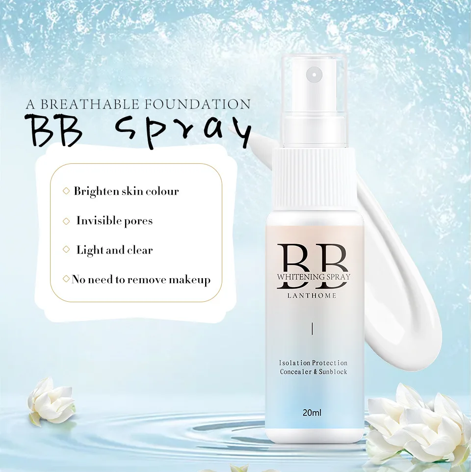 

BB Spray Cream Concealer Brighten Whitening Moisturizing BB Cream Base Face Foundation Makeup Beauty Cosmetic Skin Care Makeup