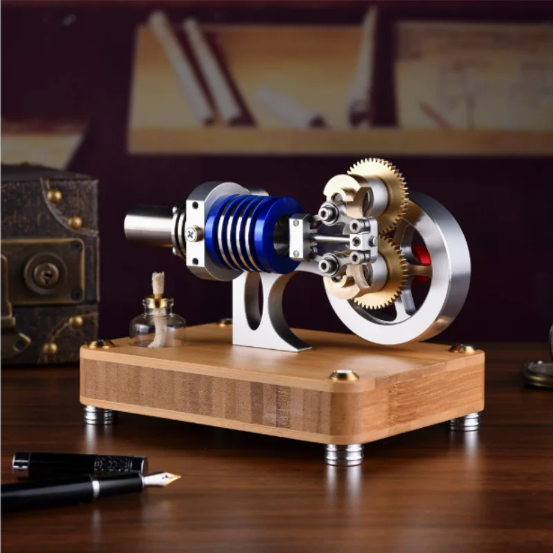 Gear coaxial engine, Beta Alpha alloy precision piston, metal high-precision Stirling engine