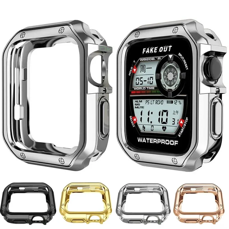 TPU-Schutzhülle Kompatibel mit Apple Watch Ultra 3 2 49MM 45mm/41mm 44mm/40mm 42mm/38mm iWatch Series11 10 9 8 6 5 4 3