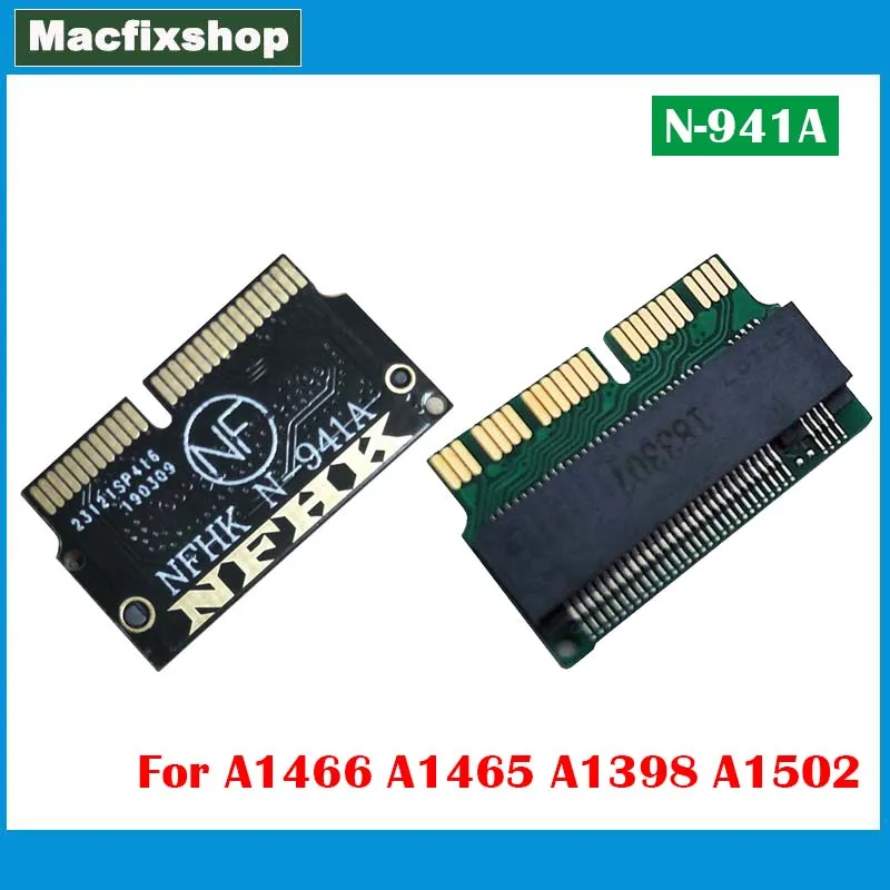 Conector adaptador convertidor NVMe M2 M.2 SSD para Macbook Pro Air 2013 2014 2015 2017 A1502 A1398 A1465 A1466 tarjeta adaptadora SSD