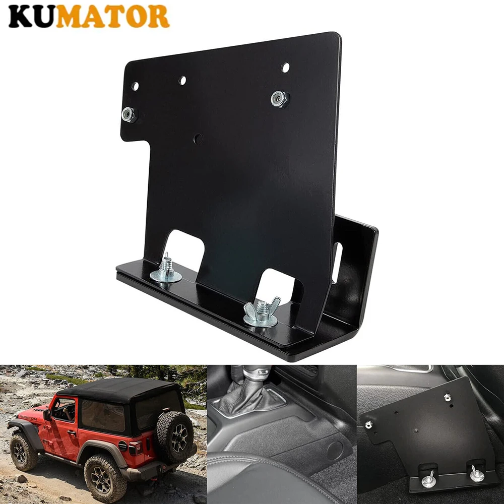 

Passenger Seat Side Quick Disconnect Universal CB Radio Mount Mobile Radio Mount for Jeep Wrangler JL & Gladiator JT 2018-2023