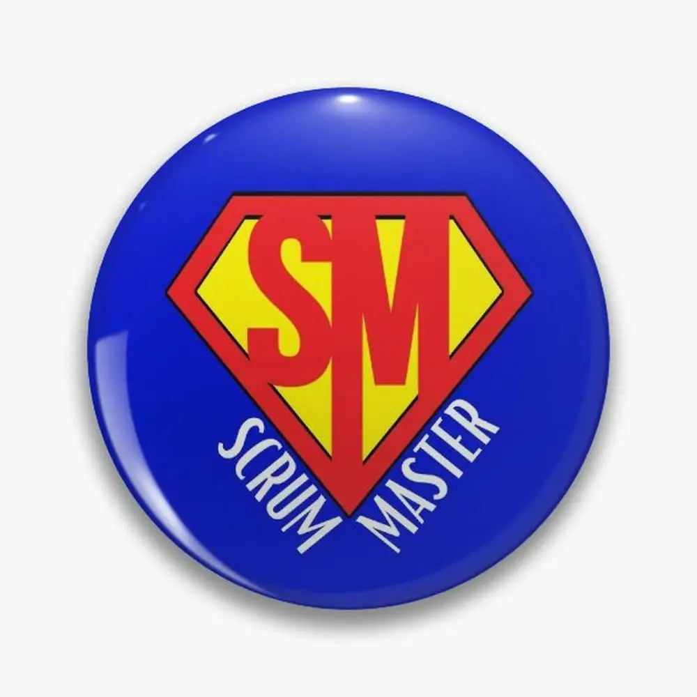 Scrum-broches de botones de super hero para scrum y agile, accesorios de joyería personalizados, broche de moda