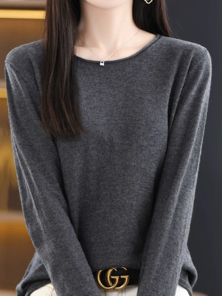 

Loose Women's Camere Base irt Autumn Winter New Sle Knitted Sweater Comfortable Soft Long Sve round Ne Warm Top