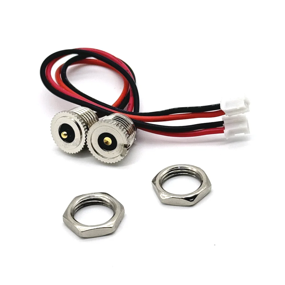 10mm Wires Open Female Male to PH 2.0 DC Magnet Spring-Loaded Pogo Pin Connector Fast Charging Magnetic Cable 5V 2A Power Cord