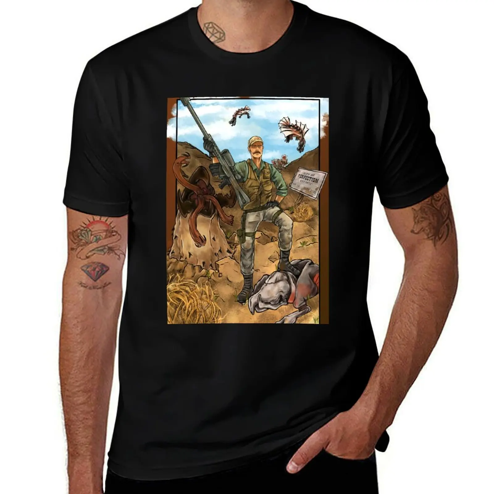 

Burt Gummer T-Shirt Luxury man summer 2025 boys whites croswit shirt man plus size men clothing