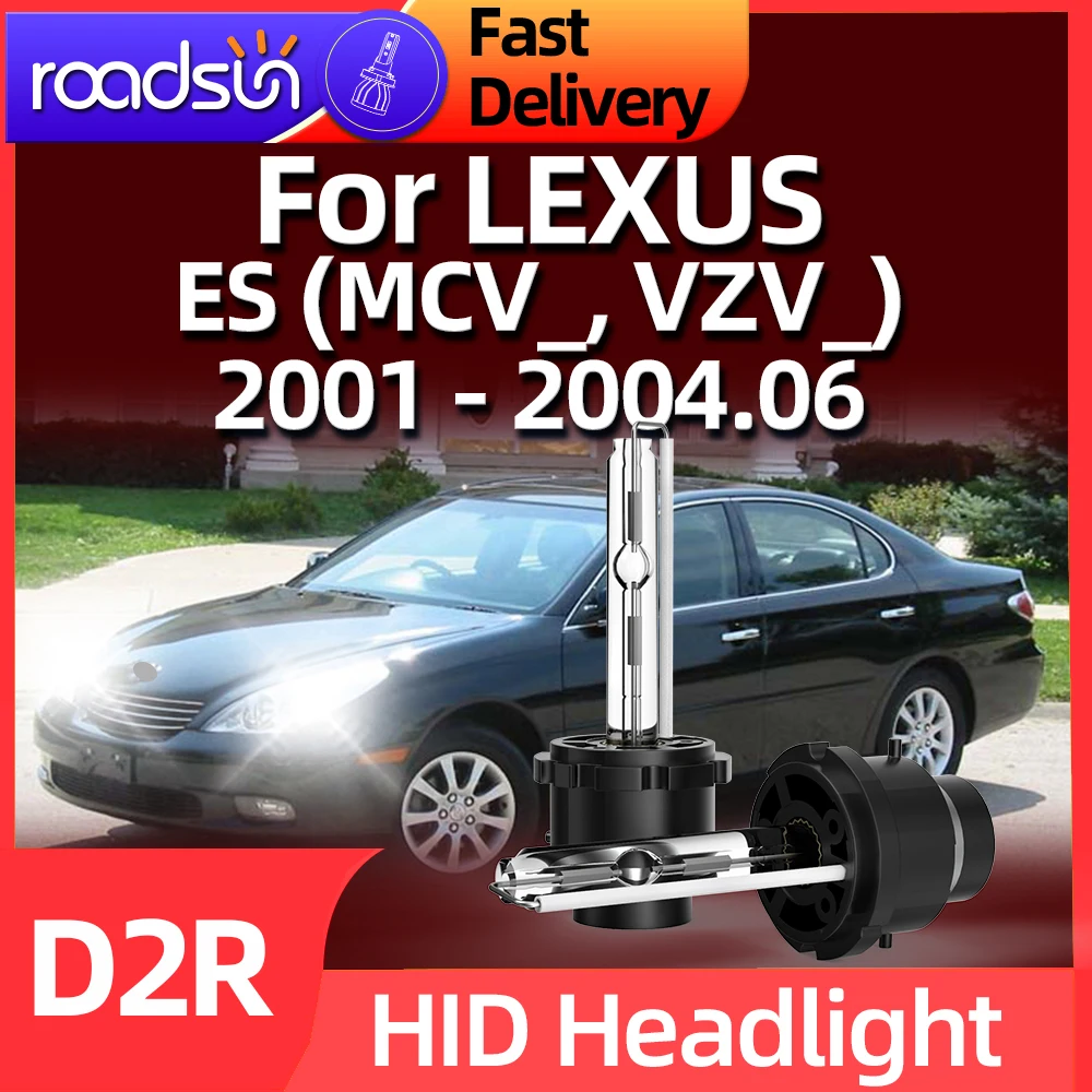 

Roadsun 2PCS 35w Xenon Headlight Bulb Lamps D2R HID Light 6000K For LEXUS ES (MCV VZV) 2001 2002 2003 2004