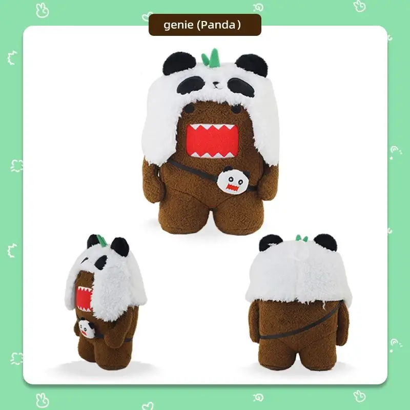 In Stock Domo Kun Panda Cute Cartoon Animal Stuffed Plush Toy Soft Sweet Multiple Sizes Home Decoration For Adult Collectors