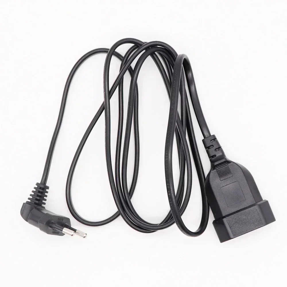 Europea 90 Degree Male Plug To Female Socket Power Extension Cable For PC Computer PDU 0.3m/0.6m EU 2 Prong Bend Angled AC Cord