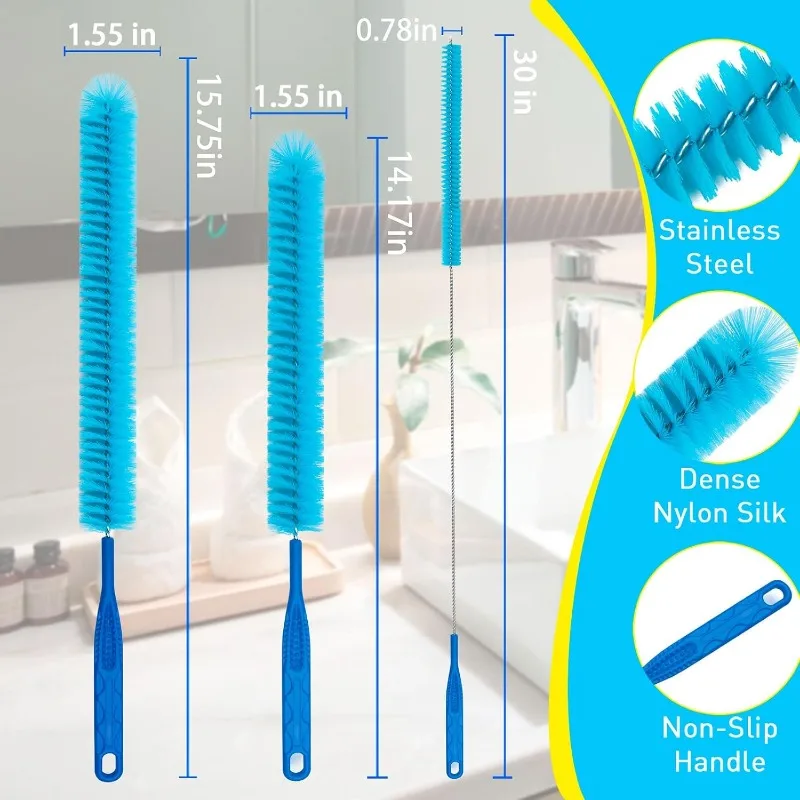 Dryer Vent Cleaner, Dryer Lint Brush Cleaning Tool Flexible Long Pipe