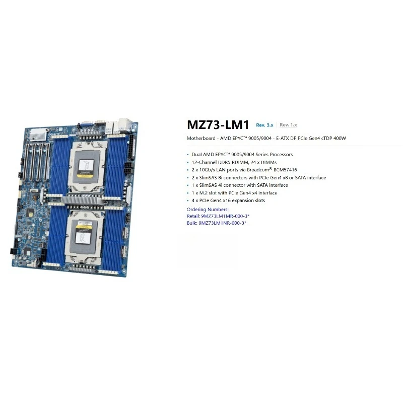 For MZ73-LM0/MZ73-LM1/MZ73-LM2/MZ72-HB2/MS73-HB1MS03-CE0 main board
