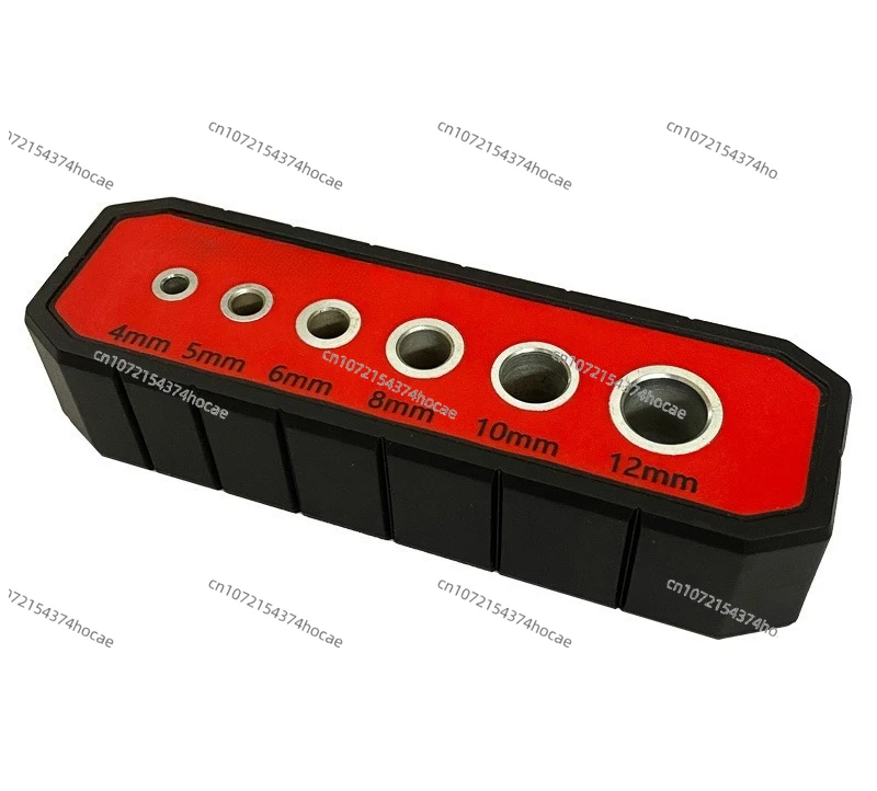 Log drilling limit guide, right angle round pipe hole locator, woodworking tenon drilling auxiliary tool.