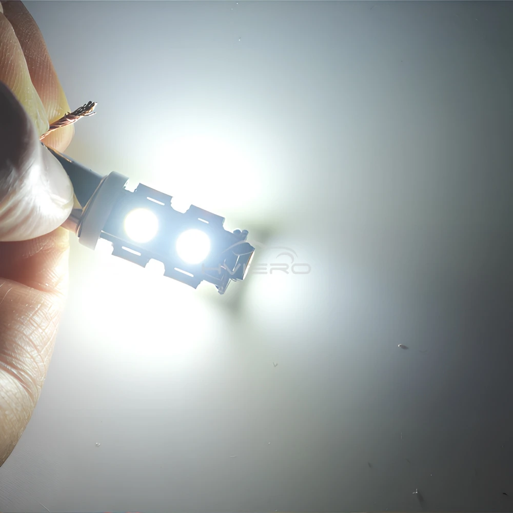 10X Ba9s T11 T4w 9Smd 5050 رقاقة سيارة LED السيارات لوحة ترخيص الباب الجذع لمبات الأبيض الفرامل الجانبية ماركر الذيل مصباح قبة اكليل ضوء