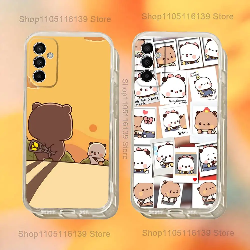 

Cute BuBu D-DuDu Phone Case For Samsung S24,30,21,22,23,20 FE,lite,PIus,Ultra,5G,Note,9,10 Transparent Cover