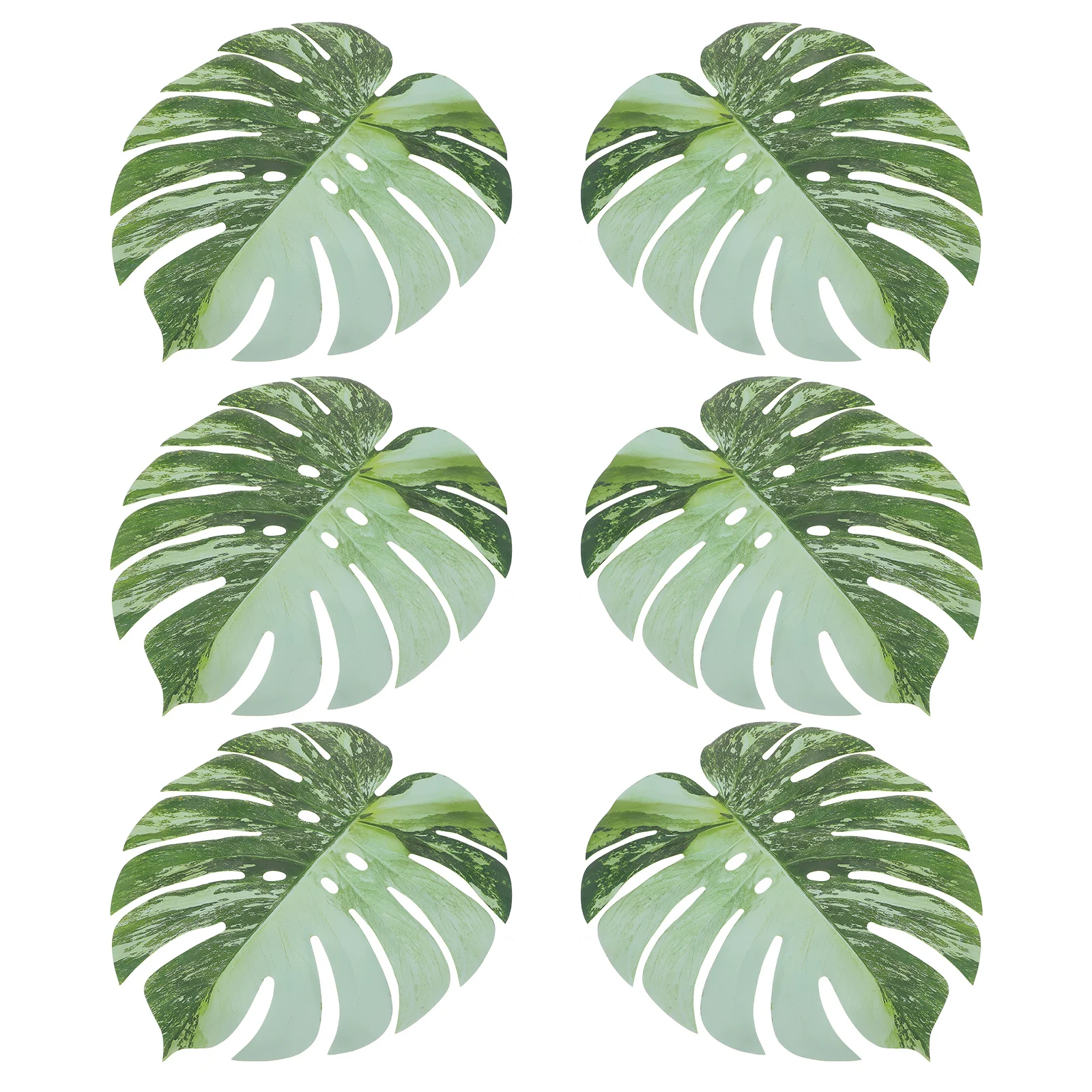 

6Pcs Artificial Tropical Leaves Fake Palm Leaves Realistic Decor for Home Office Party Decoration Artificial Leaf for Home