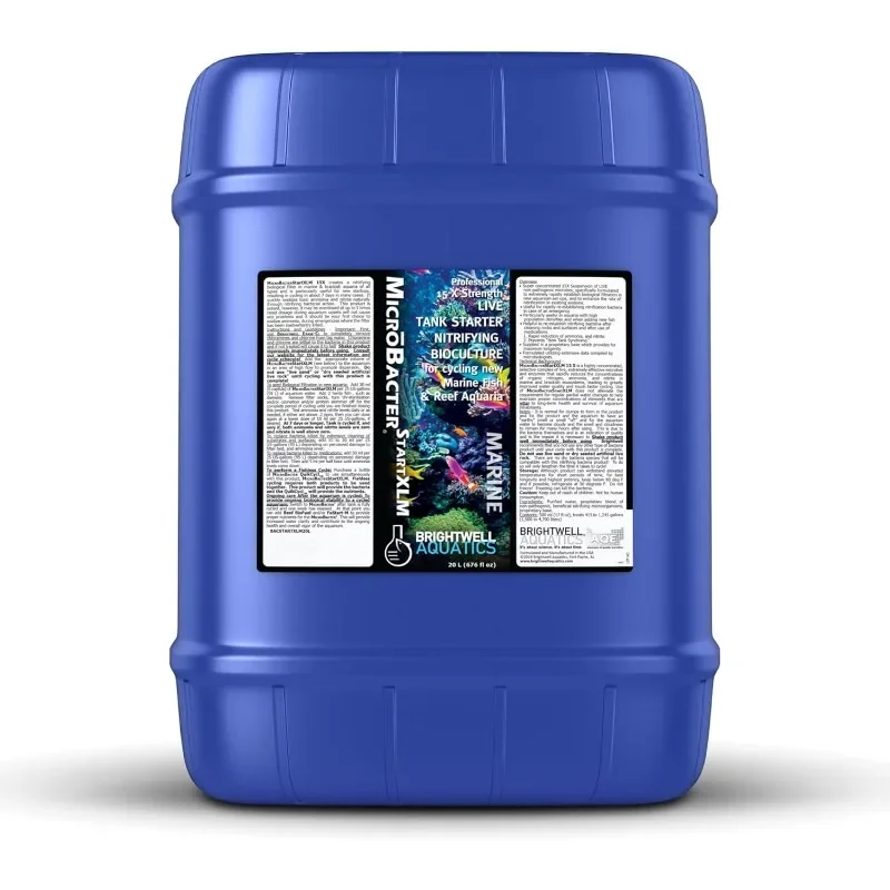 Brightwell Aquatics MicroBacter Start XLM - Concentrated Freshwater Nitrifying Bacteria - Quick Start Fish Tank Starter