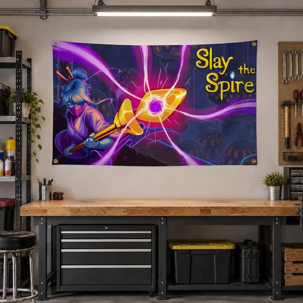 Game Slay the Spire Roguelike Flags Personalized Banner Flag Room Dorm Camping Picnic Garage Bar Outdoor Wall Decor