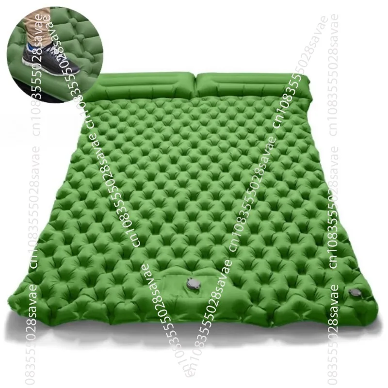 

Outdoor tent sleeping mat camping portable moisture-proof mat double foot stepping rhombus TPU inflatable mattress