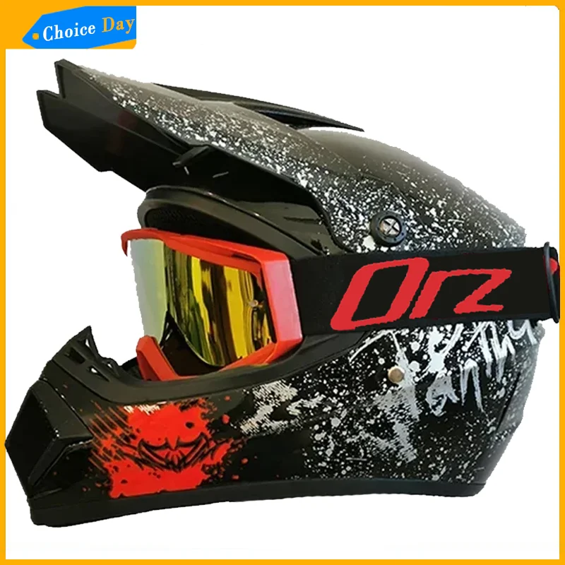 

Motorcycle Downhill Helmet Motocross Full Face Off-road Racing Helmet Mountain Motocross Motobiker Goggles Classic Bicycle MTB