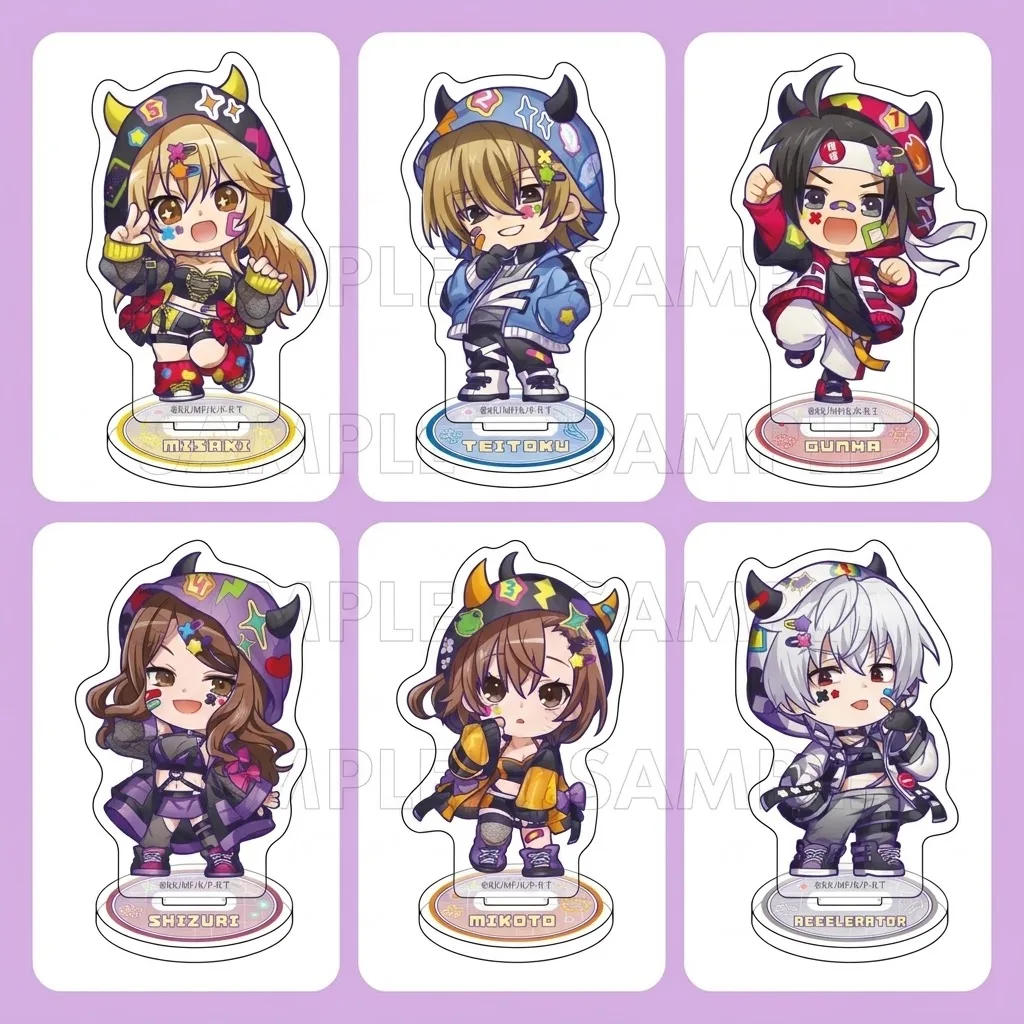 a Certain Scientific Railgun TEITOKU Q Version Acrylic Figure Stand Anime Desk Decor Collection Gift with Key Chain