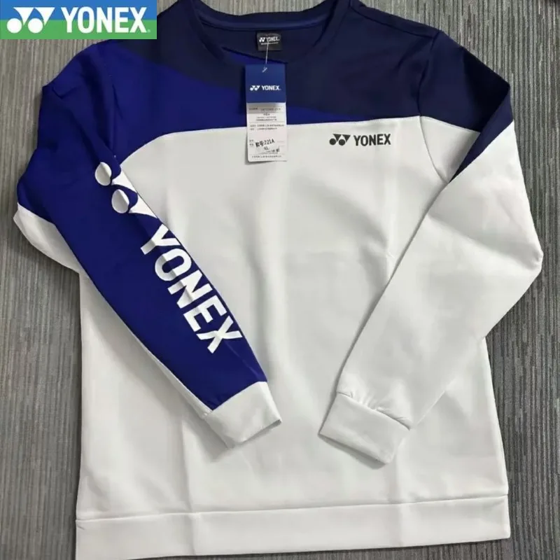 YONEX 2024 New Long-sleeved Badminton Jersey Men's and Women's Sweaters Sports Training Quick-drying Breathable Jacket