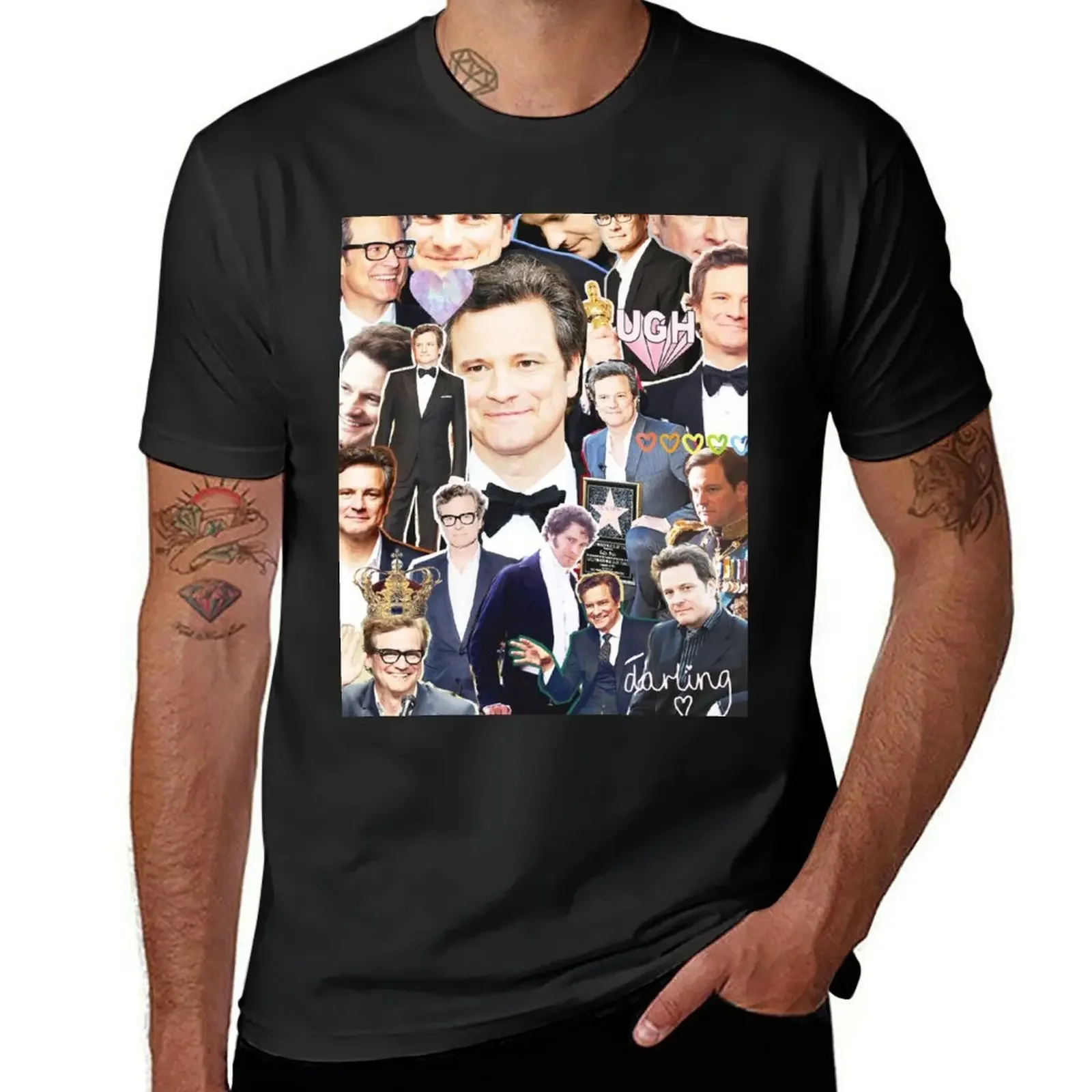 

colin firth collage T-Shirt clothes anime tshirt oversized t shirt mens t shirt graphic