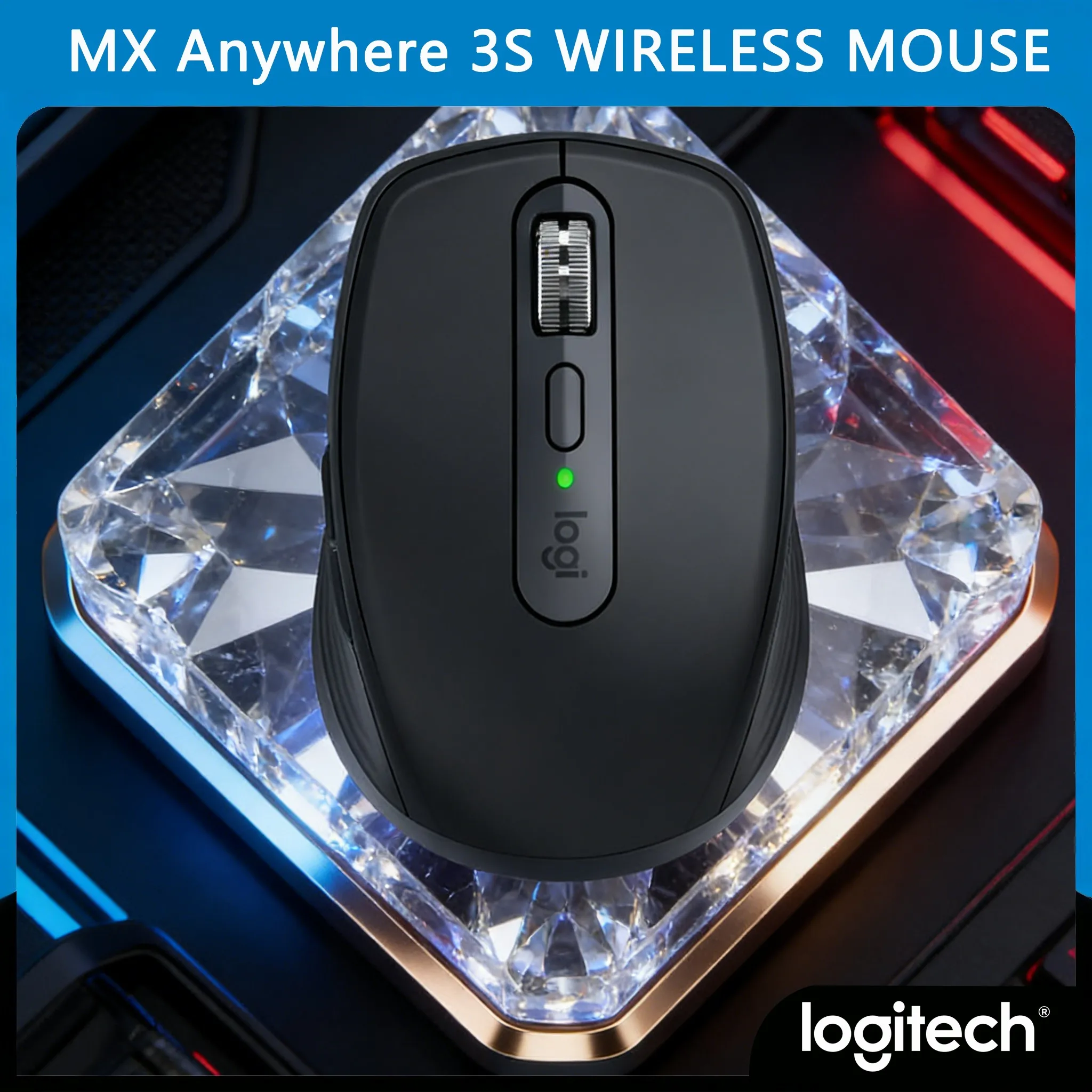 

MX Anywhere 3S Bluetooth USB Dual Mode Mouse Silent Click for Cafe & Library