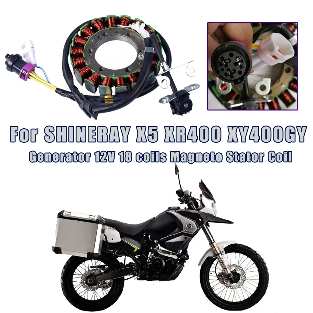 

Motorcycle Generator Coils Magneto Stator Coil Accessories For SHINERAY X5 XR400 XY400GY XY 400GY