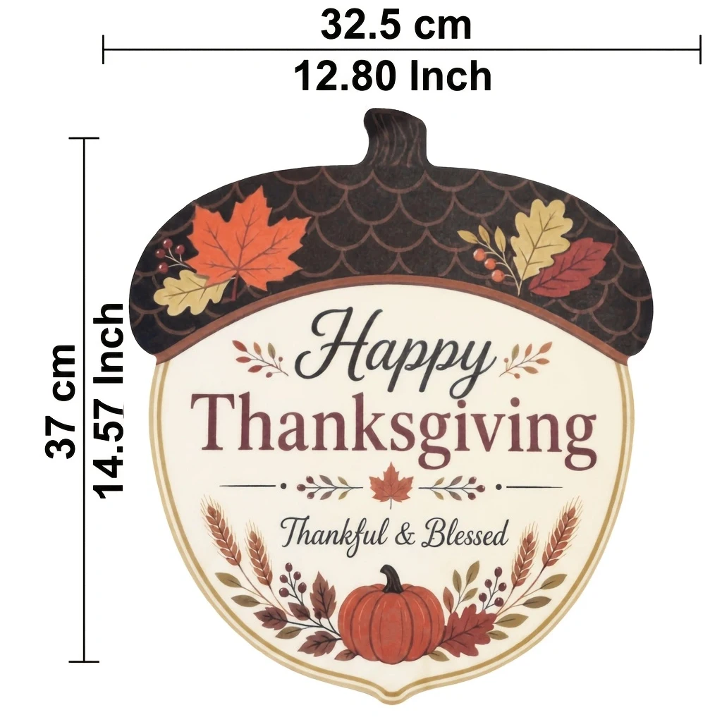 20/50pcs acorn-shaped Thanksgiving paper placemats, autumn holiday western food placemats, suitable for dinner