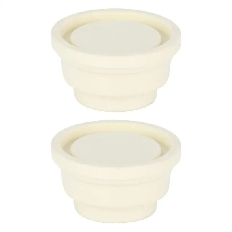 Pool Ladder Bumpers Inground Pool Ladder End Caps Swimming Pool Ladder Replacement Parts 2Pcs White Rubber Stoppers Safety Guard