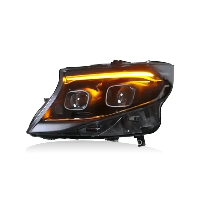 Reflektor LED do Mercedesa Vito W447 2016-2021 Plug And Play Modyfikowany Stylizacja 2024 Zestaw Reflektorów Samochodowych Akcesoria Samochodowe