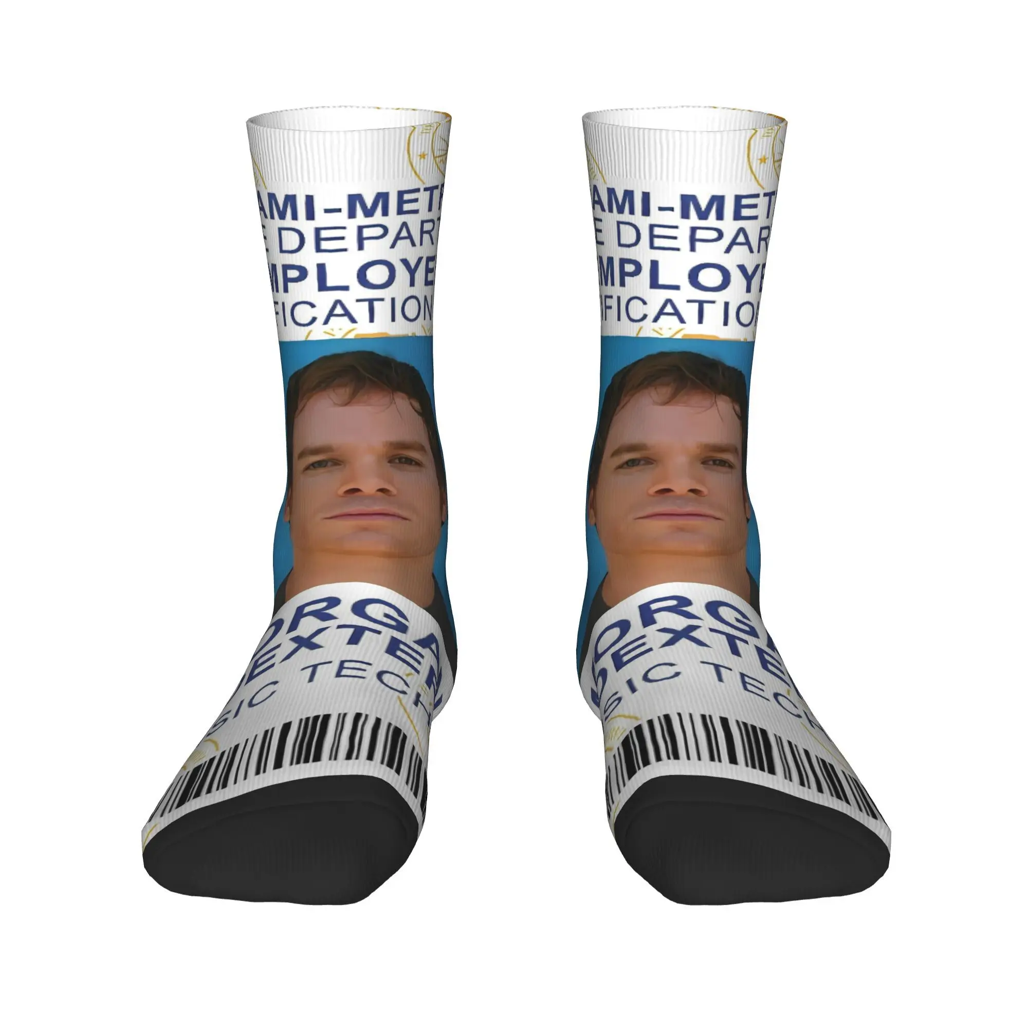 Dexter Morgan Show Tv Socks جوارب شتوية عتيقة للنساء والرجال جودة الجوارب تصميم تسلق جوارب مضادة للانزلاق