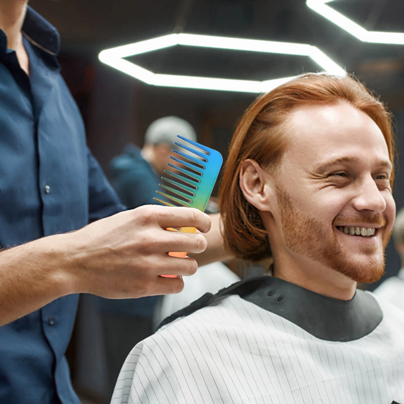 

1pc Wide Tooth Comb Compact Durable Hairdressing Comb For Men Women Portable Smoothing Styling Tool Practical Hair Care