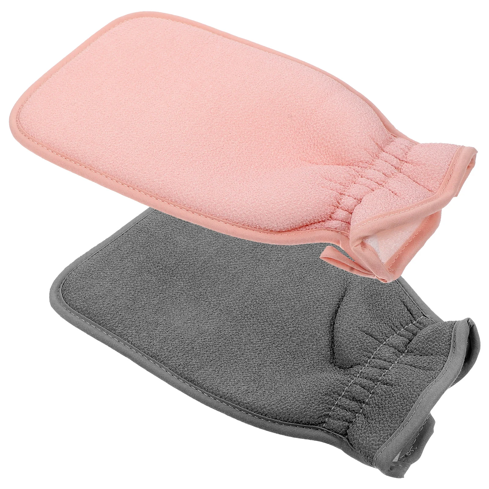 2 Pcs Clean Bath Towel Scrubber Glove for Adults Shower Gloves Body Beam Port Exfoliating Mitt Fabric Washcloth Man