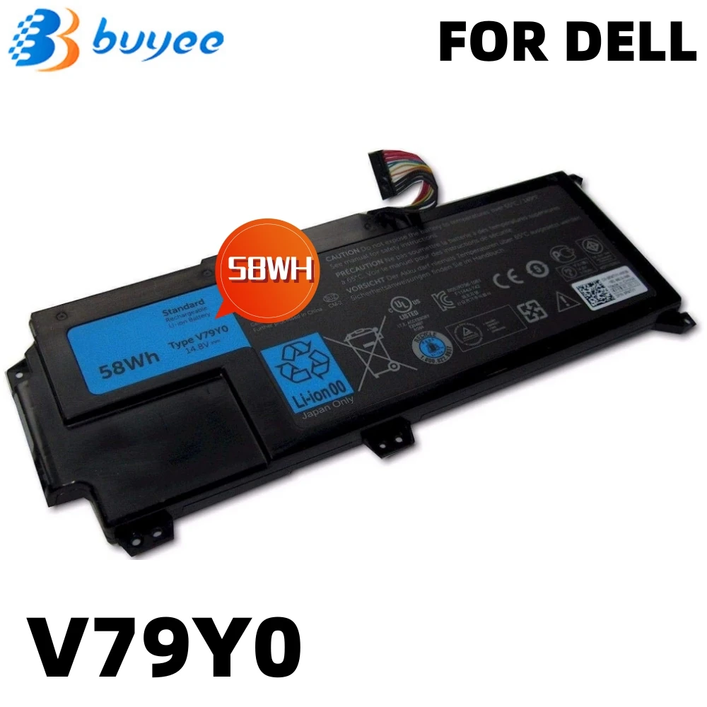 NEW V79Y0 Laptop Battery For Dell XPS 14Z 14Z-L412X 14Z-L412Z Series Notebook V79YO 14.8V 58WH 3760MAH