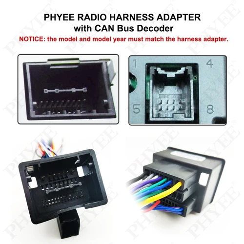 Imagen 2 del producto Adaptador de arnés de cableado CAN Bus, Cable Android con conector de 16 pines, para Chevrolet Cruze, Spark, Malibu, Onix, Aveo, Zafira, Insignia