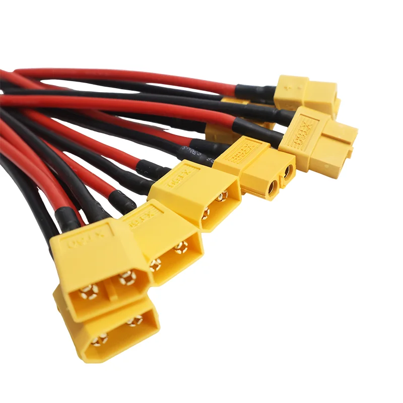 5pcs 14AWG 100mm XT60 Female / Male Plug Battery Parallel Connector with Silicone Flexible Wire for RC Lipo Battery Adapter
