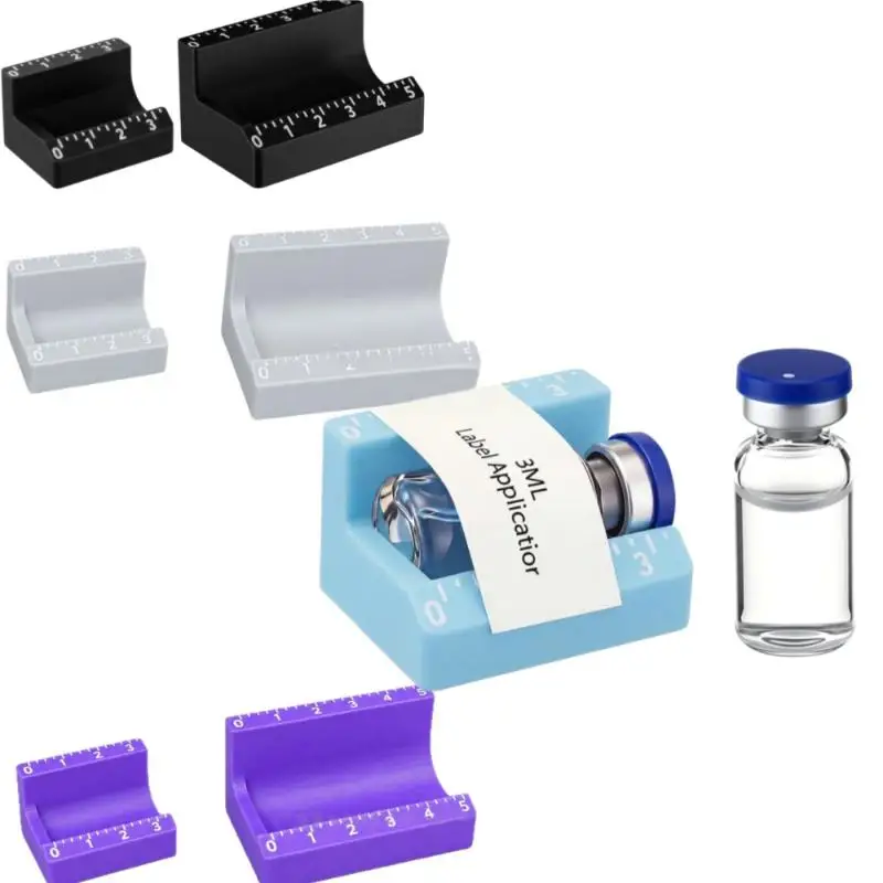 1/2Pcs 3D Printing 3/5ml Vial Label Applicator Easy Alignment Precise Application Sticker Alignment Tool Reusable Labeling Tools