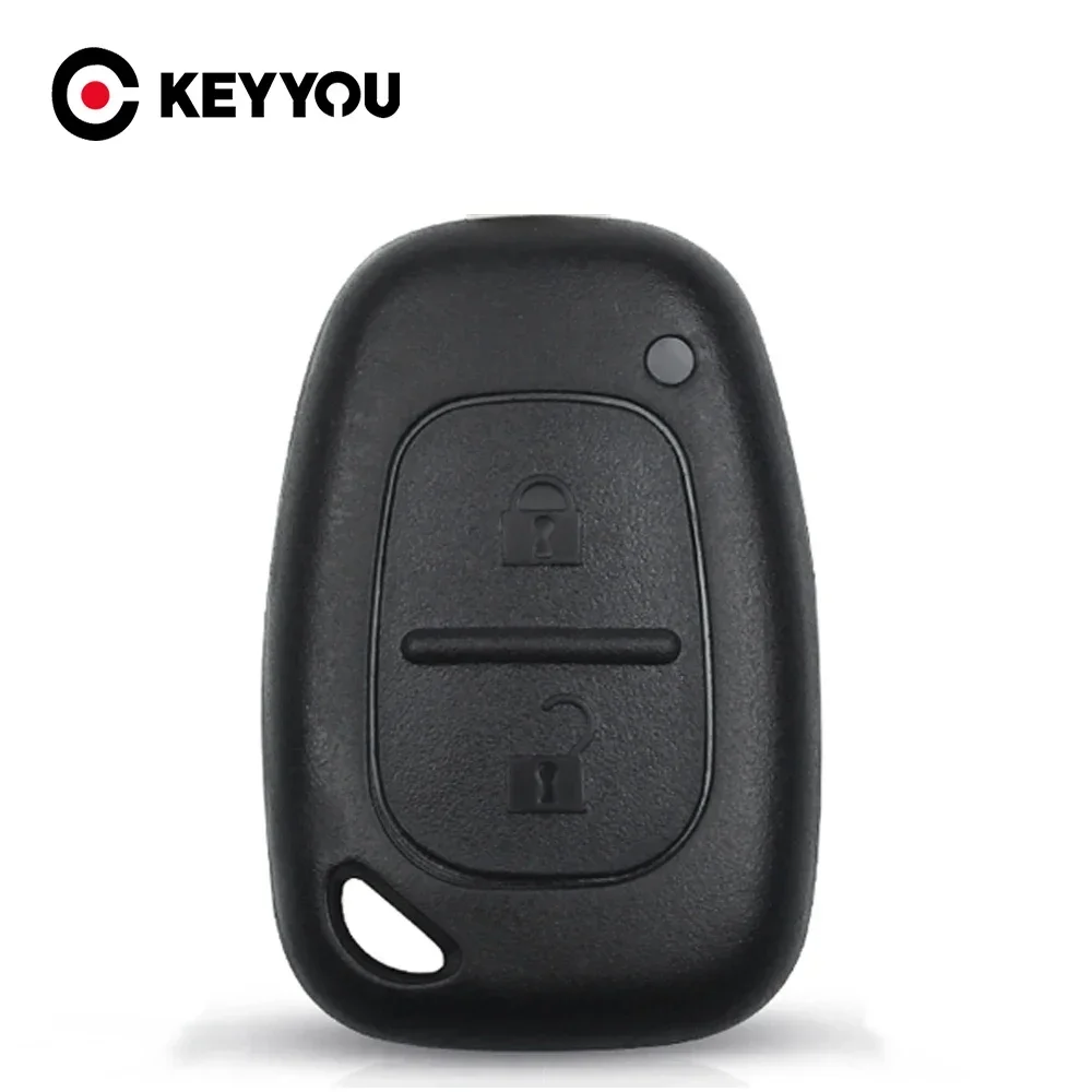 KEYYOU 10PCS Remote Key Case 2 Buttons For Renault Opel Vauxhall for Nissan Vivaro Traffic Primastar Renault Kangoo Car Shell