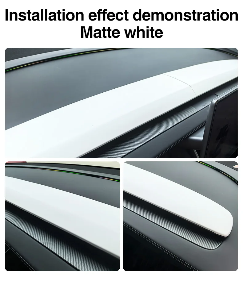 Für Tesla Model 3 Highland Armaturenbrett-Abdeckung Model Y Juniper Model Y L 2025 ABS-Verkleidungsleiste Split-Streifen-Abdeckung Innenraum-Zubehör – Detail 12