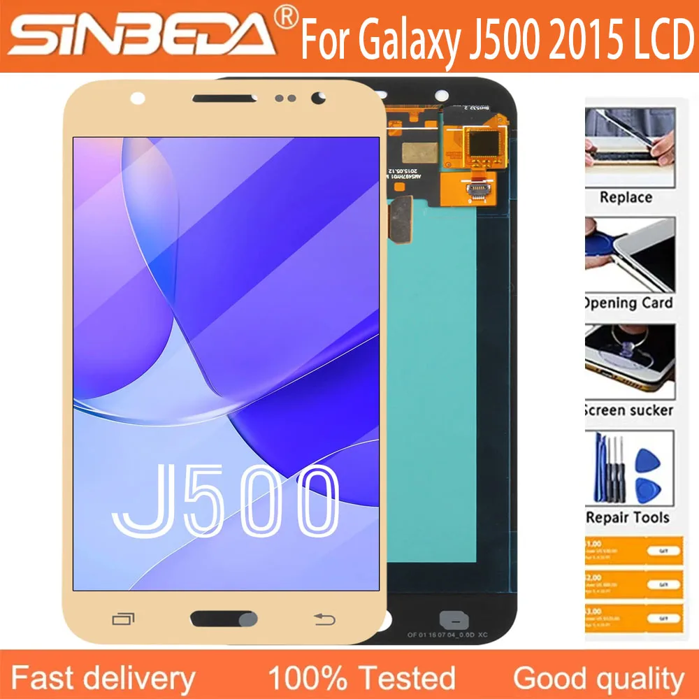 

ЖК-дисплей TFT для Samsung Galaxy J5 2015 J500, ЖК-экран для Samsung J5 2015 J500, сменный сенсорный экран с дигитайзером в сборе