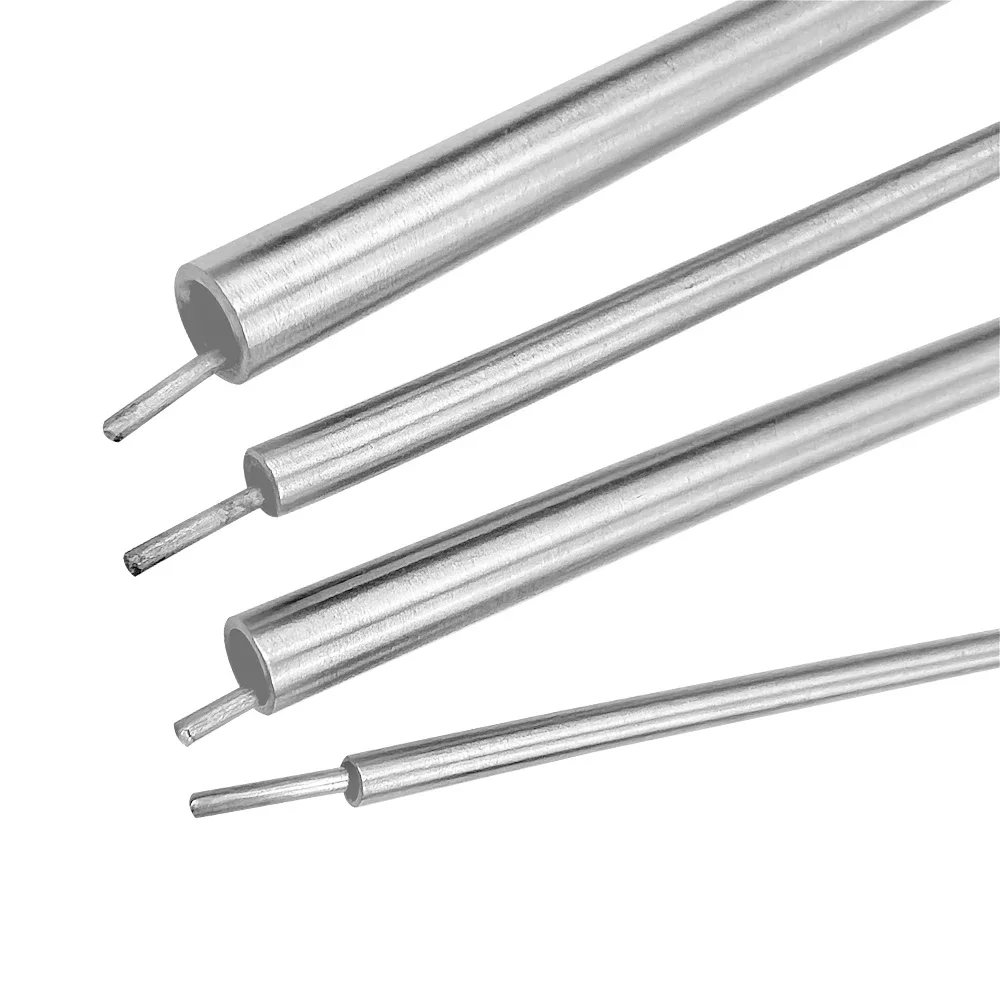 5pcs Dental Aspirator Suction Tube Medical Surgery Stainless Steel Tube Implant Tool Oral Surgical Bone Clean 2/3/4/5mm